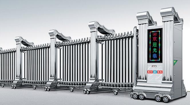 英龍機(jī)電電動伸縮門賣場越發(fā)并進(jìn)為五一黃金促銷賺足人氣